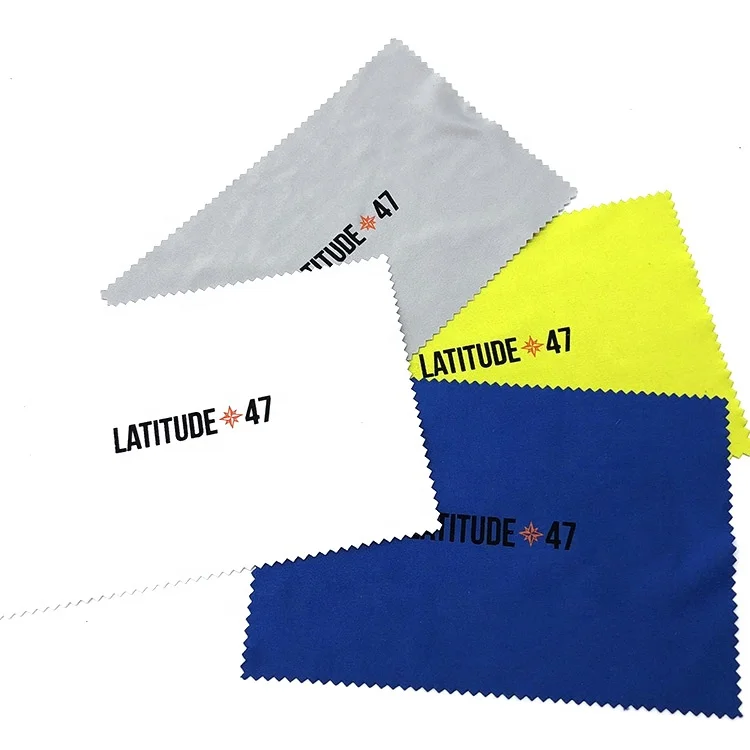 Рекламная ткань из микрофибры для чистки линз оптом