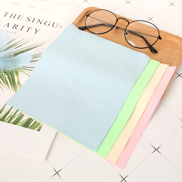 Microfiber Cloth Eco Soft Portable customized packaging Cloth Eyeglasses individual Lens Cleaning cloth