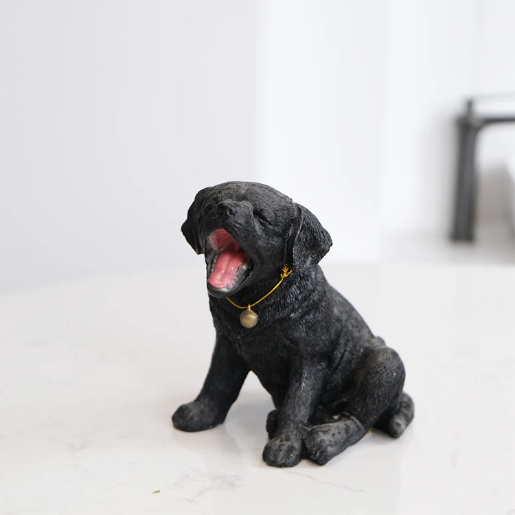 Trending Products 2023Resin Crafts The Cute Black Dog Bobble Head Wholesale Custom Pet Lover Pet Shop Souvenir Gifts