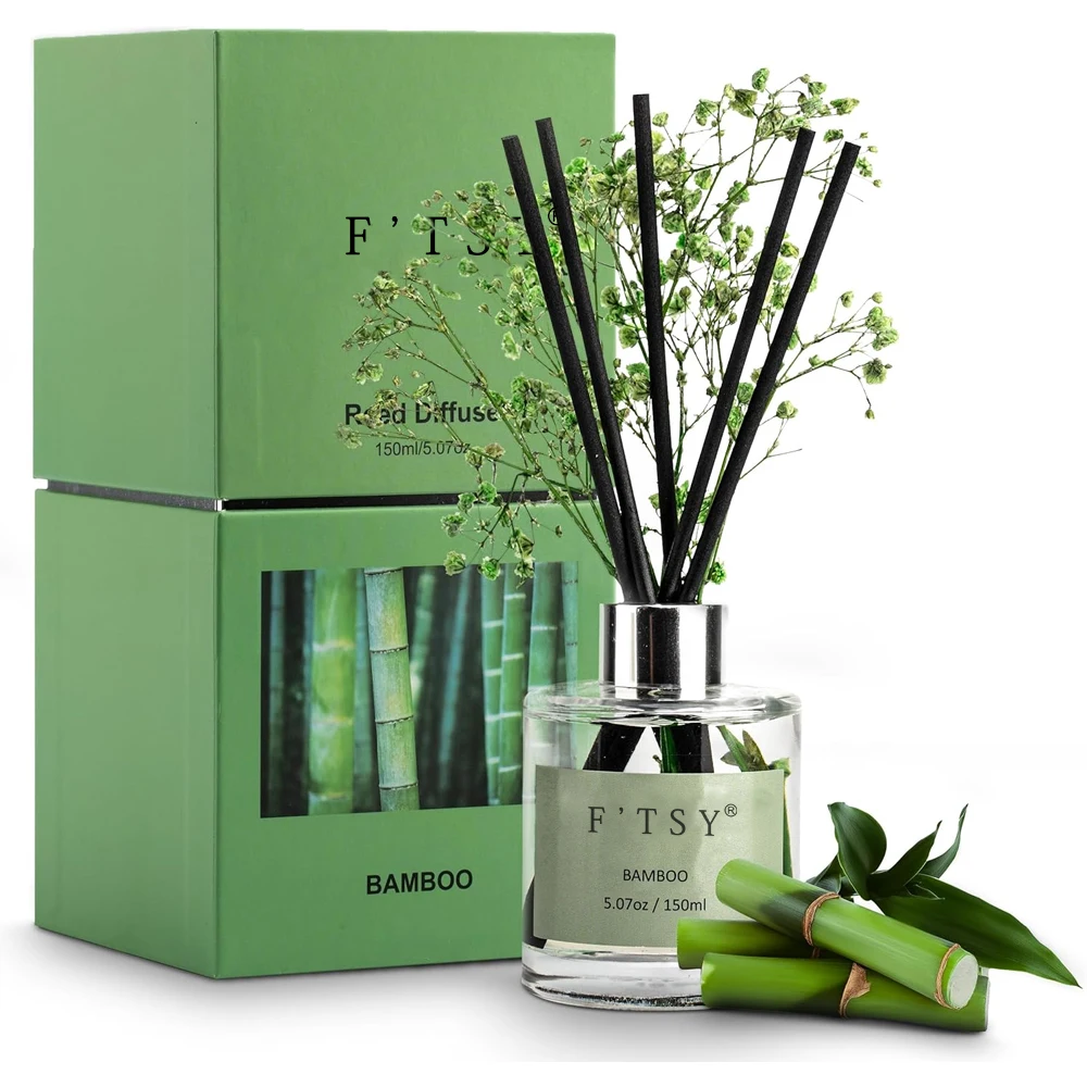 Manufacturers Private Label Dried Flower Reed Diffuser Sets Home Fragrance Scented Reed Diffuser With Floral Sticks