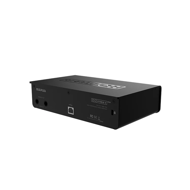 MIDIPLUS Smart Audio Interface 2In2Out Configuration Meets Computer Recording & Live Streaming Needs Usb Plug-And-Play