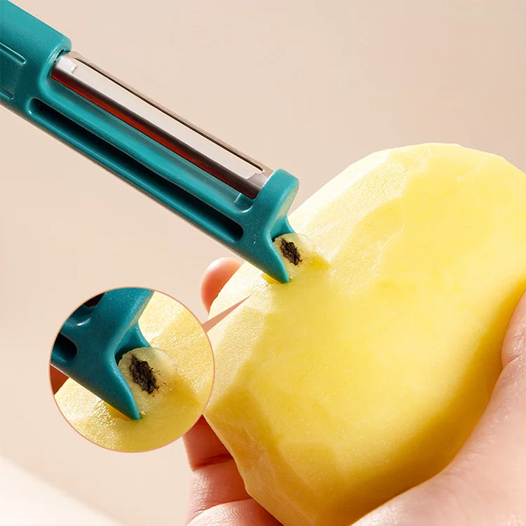 multi use kitchen cleaning brush window cleaning brush for household cleaning with peeler to peel fruits and vegetables