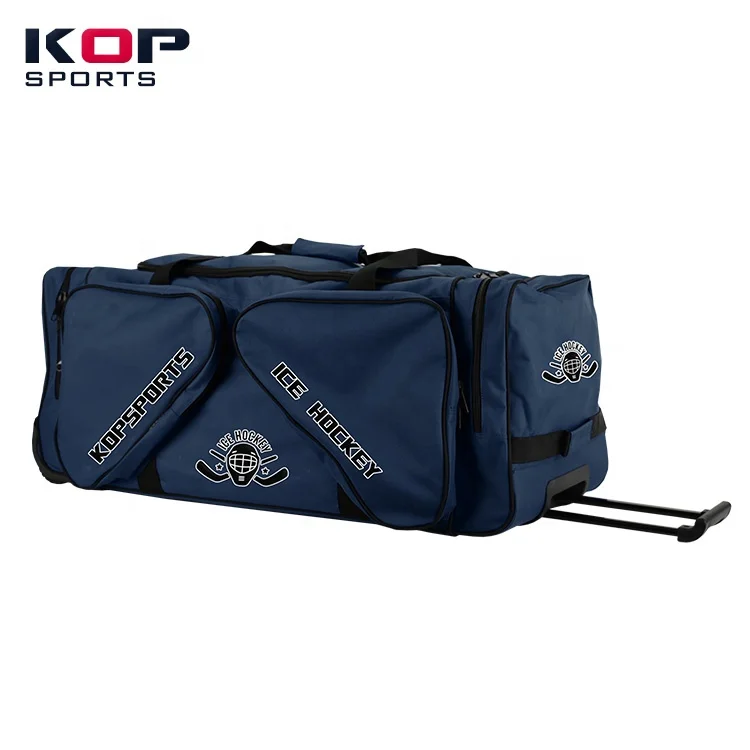 
2021 KOP SPORTS NEW Desing Heavy Duty Field Ice Hockey bag Roller Equipment Bag 