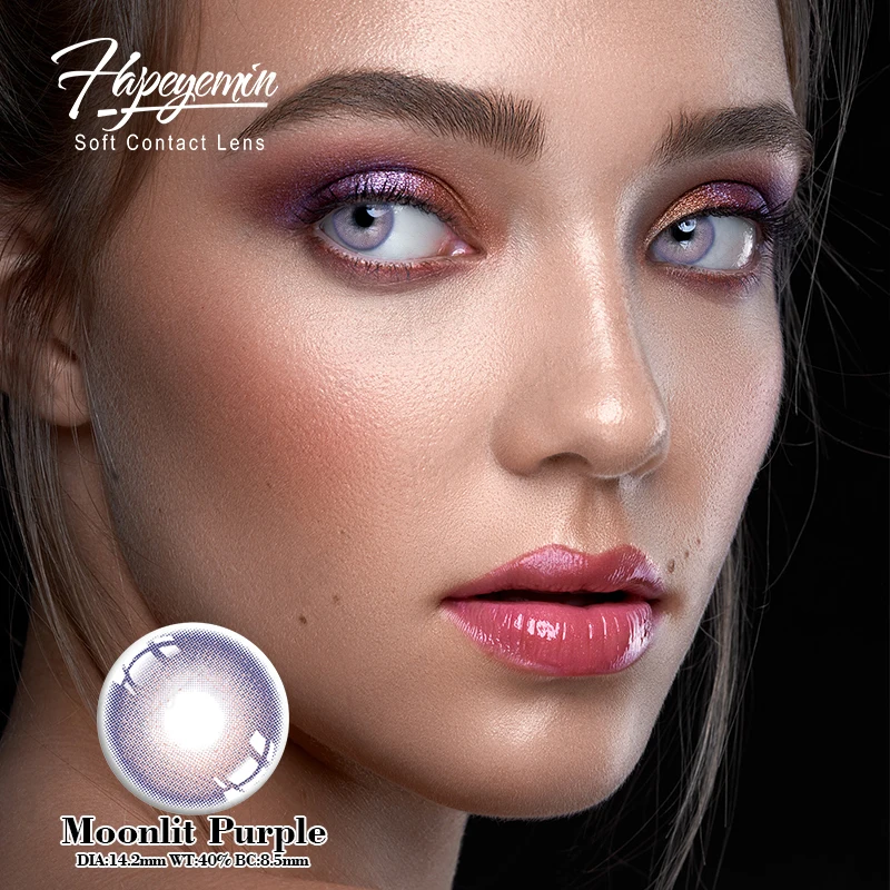 Yearly Cosmetic Beautiful Big Pupil Soft Eyes Pupilentes De Colores Lentes De Contacto Colored Contact Lenses