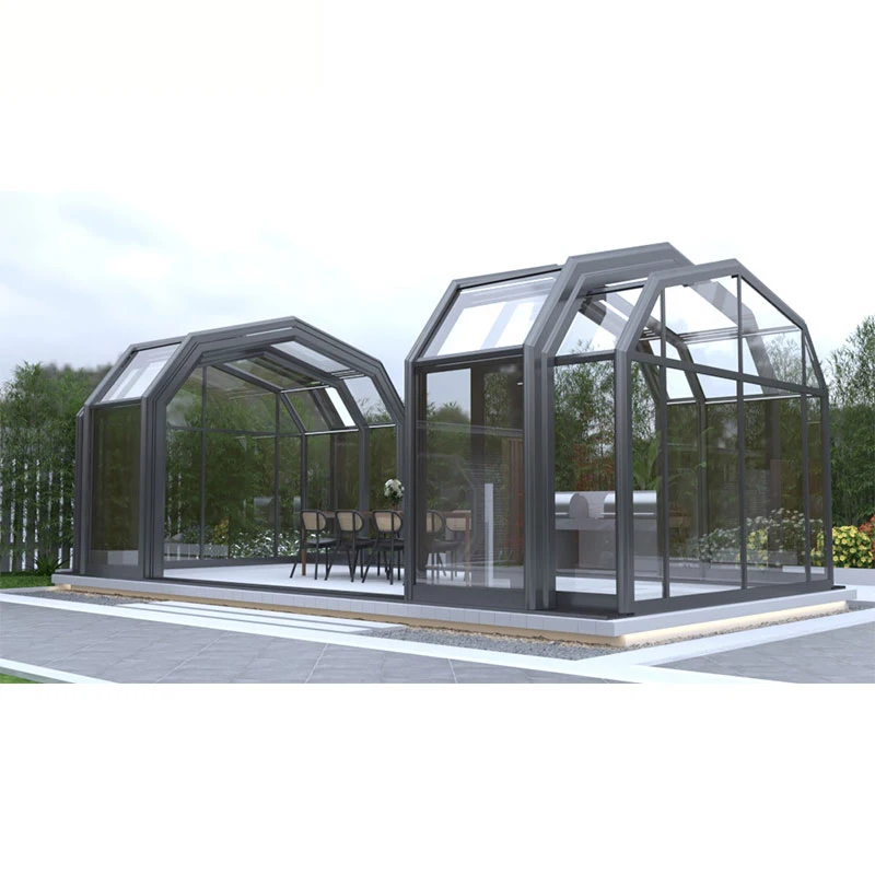 Swimming Pool Screen Enclosure Patio Pool Enclosures Garden Infinity Electric Extendable Telescopic Glass Tempered Glass