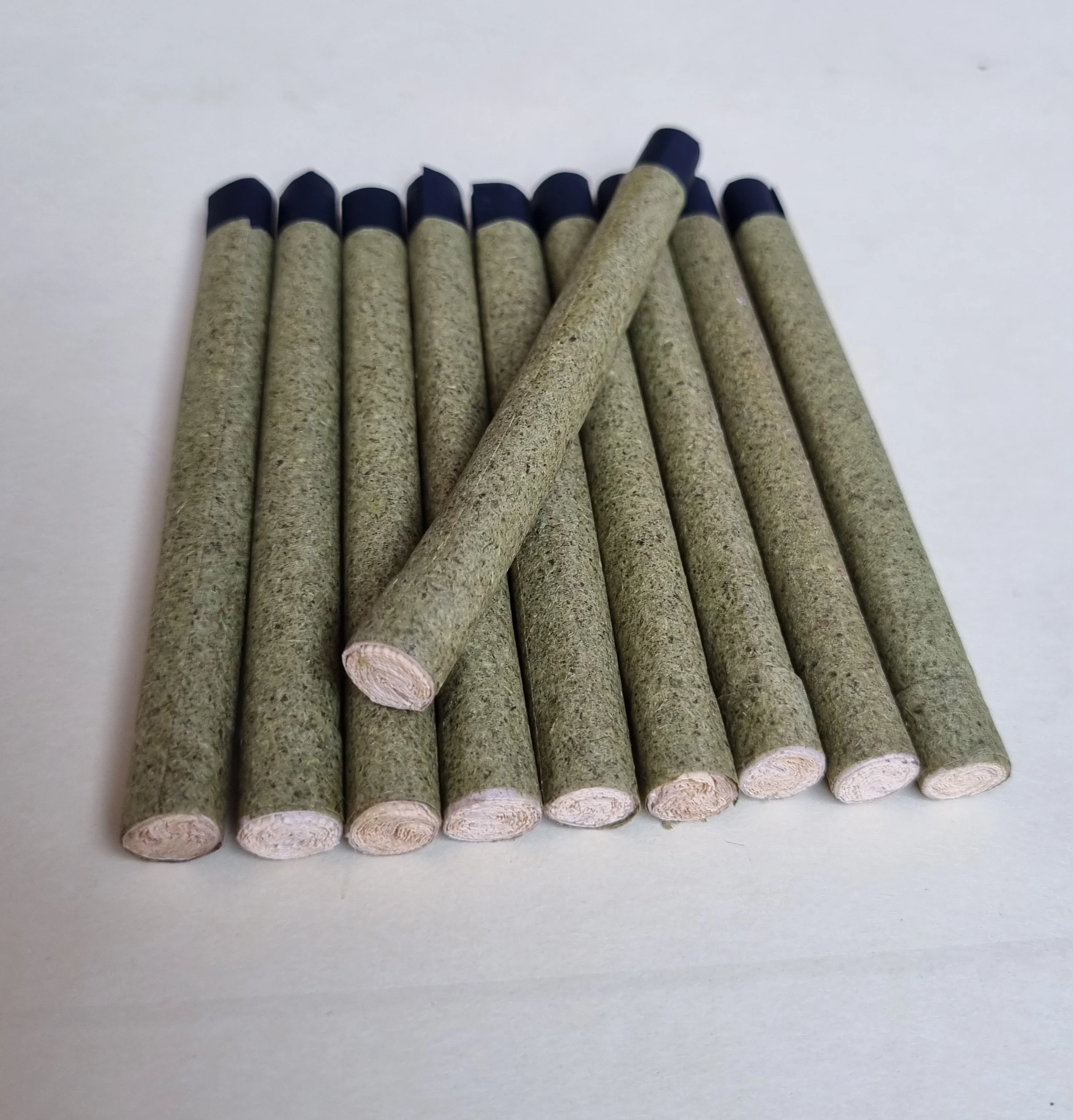 Round Glass & wood tips Brown Green Natural loose leaf cut size wraps NON GMO American Green & Brown paper rolled cones tubes