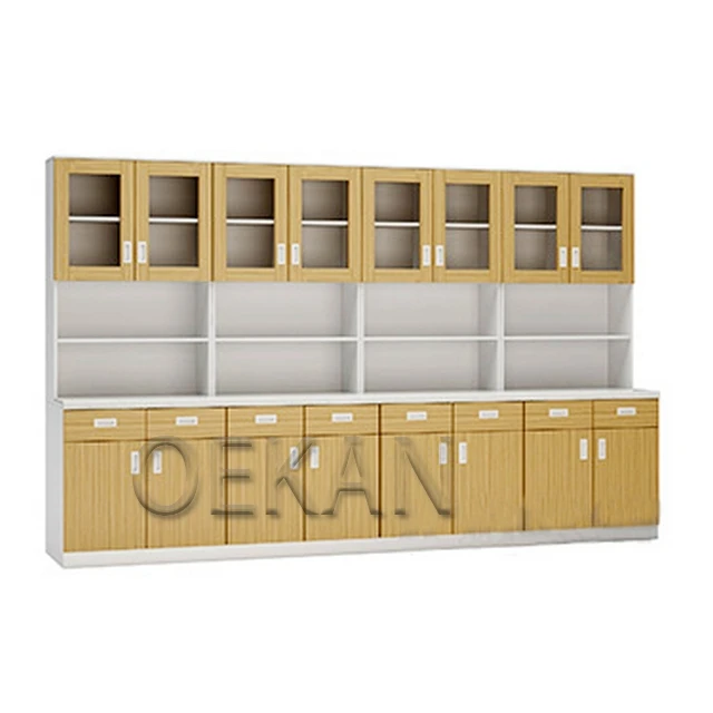 Modern Hospital Furniture Medical Medicine Storage Cabinet Combination in Treatment Operation Room