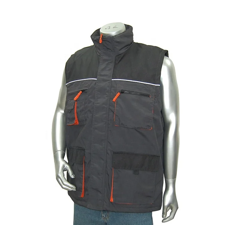 China supplier men winter work safety vests for sale