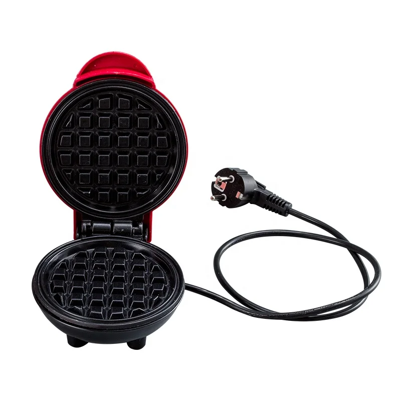 Double Non-Stick Breakfast Waffle Machine Personal Mini Waffle Maker Electric for Paninis