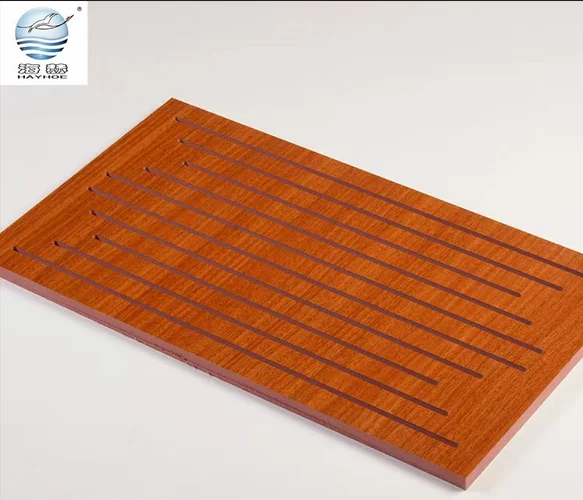 American Style Curve Fluted Sound insulation MDF Board Perforated Acoustic Wood Decorative Sound-absorbing Wall Panel