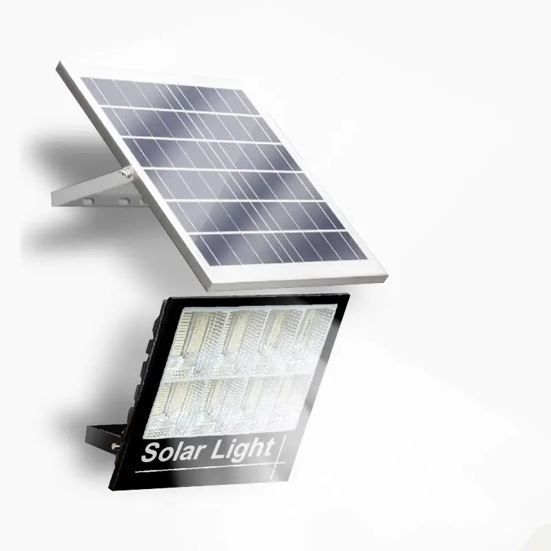 High Brightness Lampe Solaire 100w 200w 300w 400w Reflector Solar Room Led Flood Light Waterproof IP65 Solar Outside Spot Light