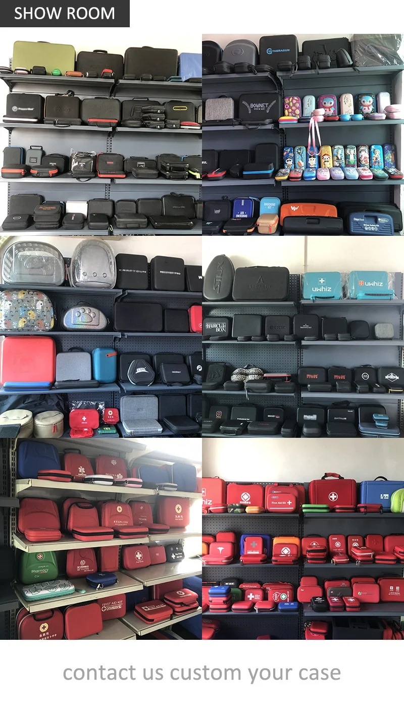 Factory Custom Waterproof Anti-shock Travel Eva Hard Zipper Storage Carry Cases  Foam Hard Shell EVA Cases