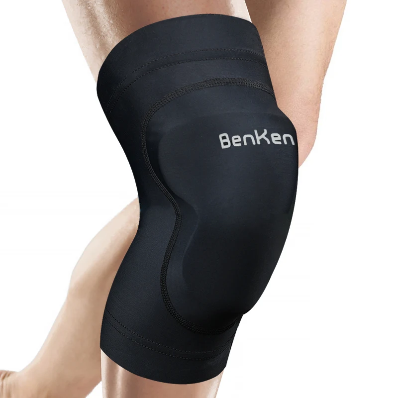 Benken Basketball Sport Kneepad Adult Fitness Gym Protective Knee Brace Non-Slip Stretchable Sports Men Knee Pads