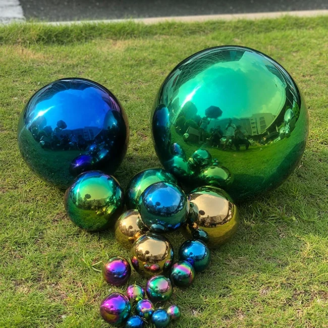 200 mm 300 mm Metallic Spheres Stainless Steel Hollow Ball