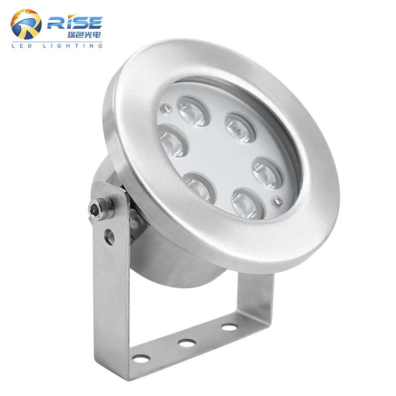 Outdoor 304 stainless steel IP68 Waterproof 12V Mini RGB Stainless Steel Small Fountain LED Underwater Pool Lights