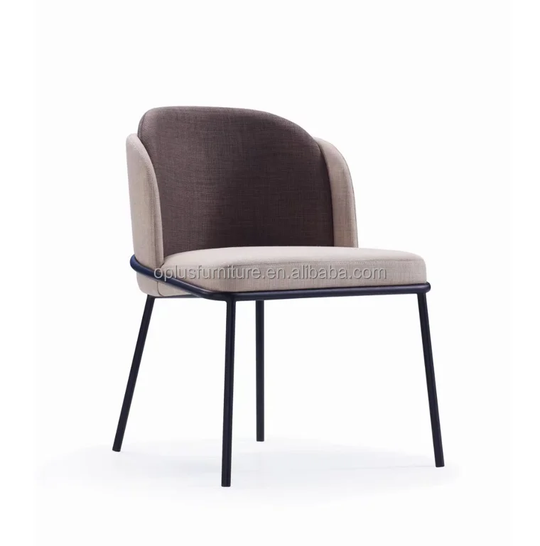 Оптовая продажа, современный роскошный скандинавский Новый интерьер, гостиничный проект, золотые, розовые металлические ножки, Тедди, белый обеденный стул