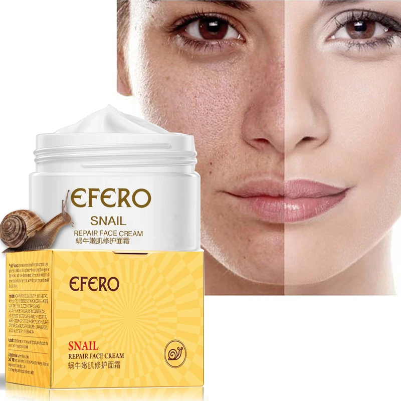 Face Care Moisturizing Brightening Snail Collagen Cream	Nourishing Snail Cream Skin Repair Whitening Snail Cream