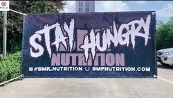 Outdoor custom digital printing UV resistance waterproof advertising polyester fabric pvc vinyl mesh fence fabric banner