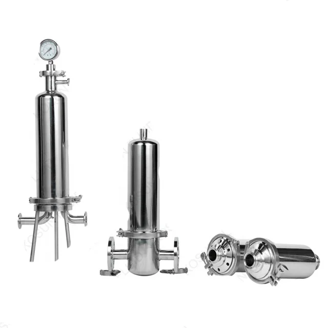 Stainless Steel Sanitary Micro Cartridge Filter Housing Chemical Pharmaceautic Production Water Filter