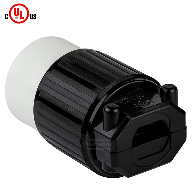 Nema 6-20r Industrial Grade 20a 250v Straight Blade Cord Connector 2p 3w LK5620R Usa Female Plug
