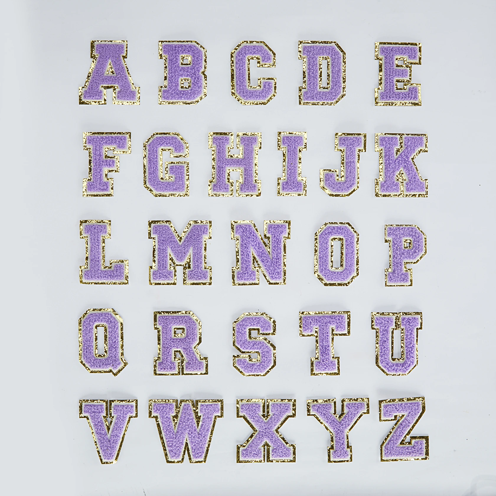 Iron on Chenille Patch Polyester Letter A~Z patch Customized Color