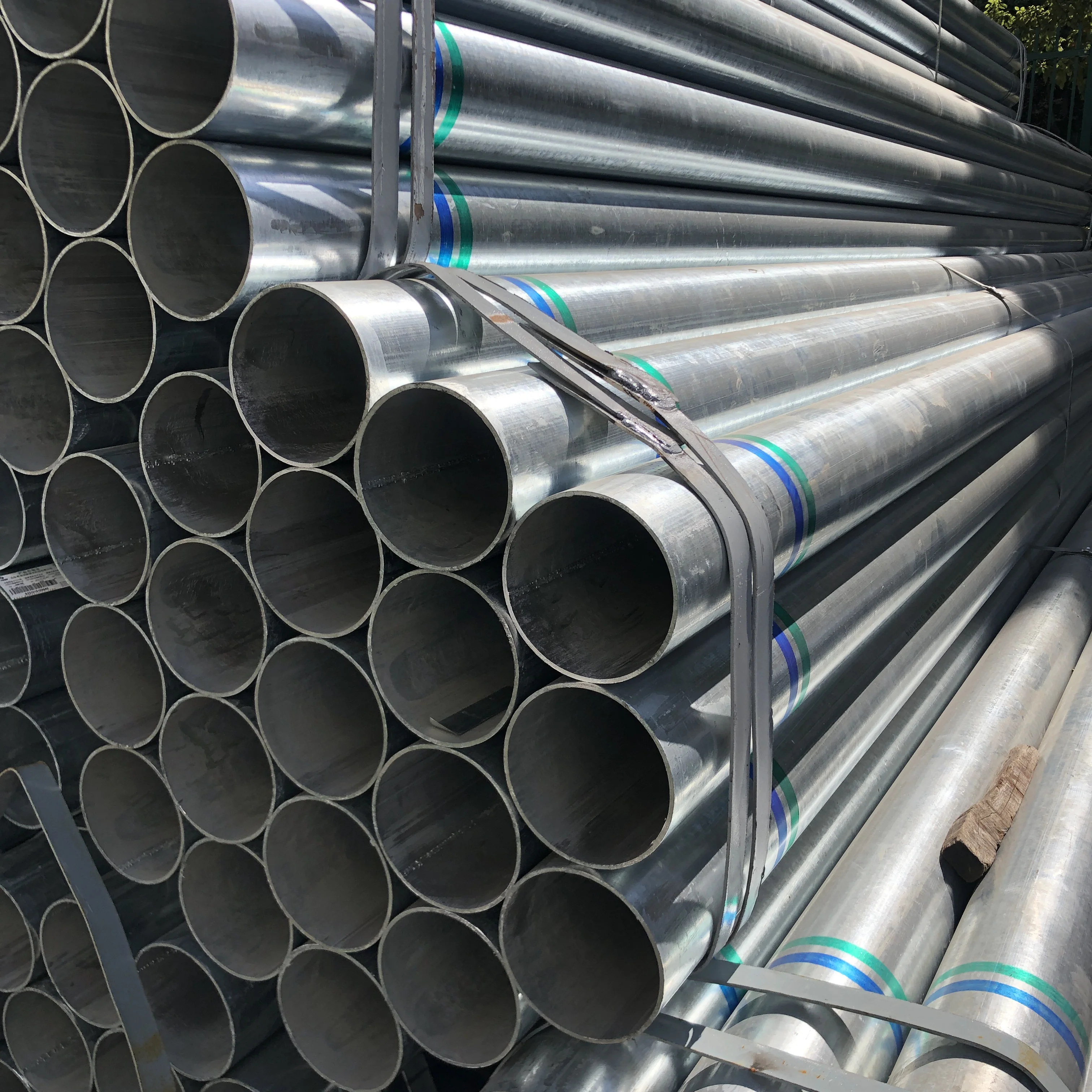 Factory Price 2 Inch 2.5 Inch Sizes Gi Steel Round Galvanized Iron Pipe For Greenhouse Frame