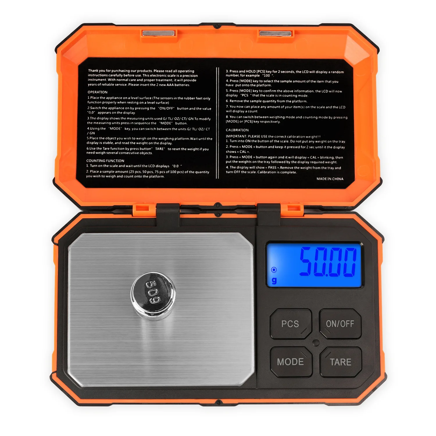 Factory wholesale tool box 200g/0.01g jewelry scale crane scale