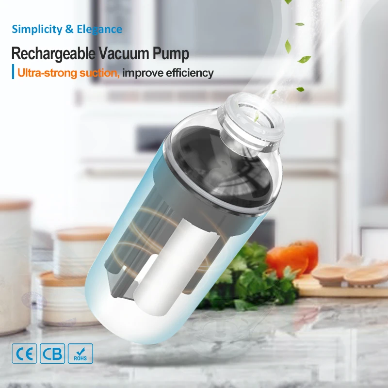 Micro USB 1500mAh Handheld Vacuum Food Sealer