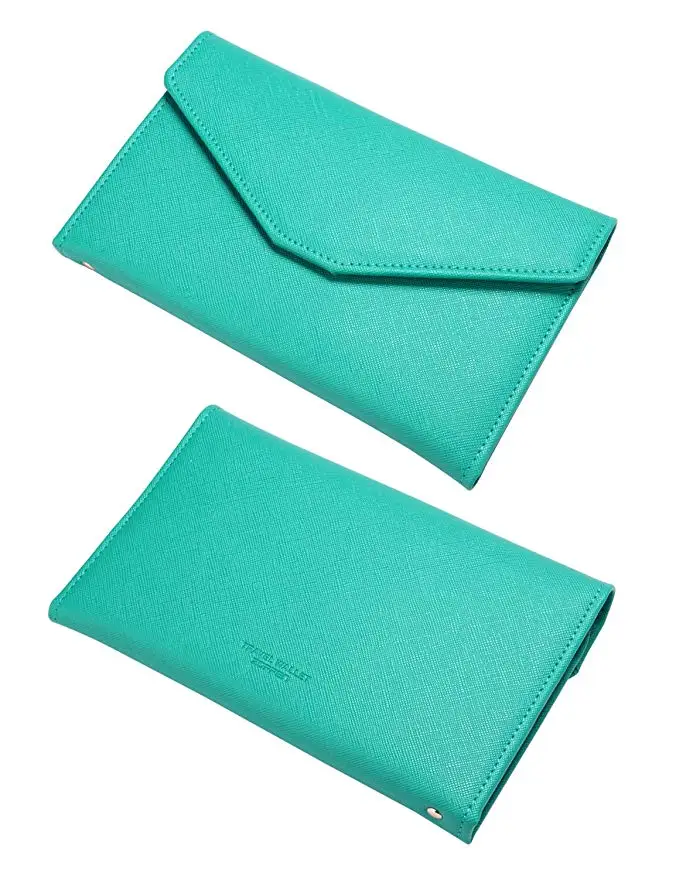 Gift Set Women White Leather Waterproof  Vegan Organizer Sublimation Cover Pu Personalized Travel Wallet Family Passport Holder