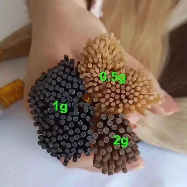 Wholesale High Quality Water Wave Virgin Hair Weave Bundles Pre Bonded Microlinks Keratin Capsule I Tip Human Hair Extensions