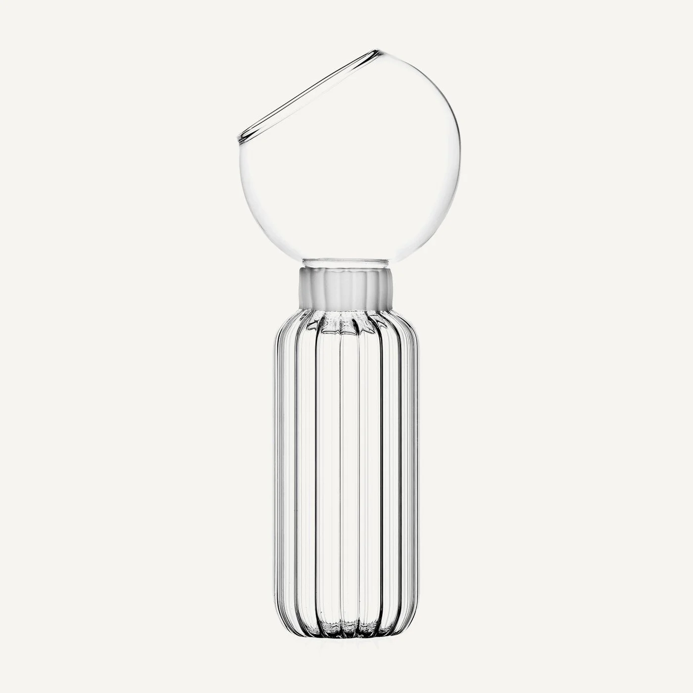 Custom Blown Clear Decorative Empty Borosilicate Glass Fragrance Reed Diffuser Bottle for Essential Oil