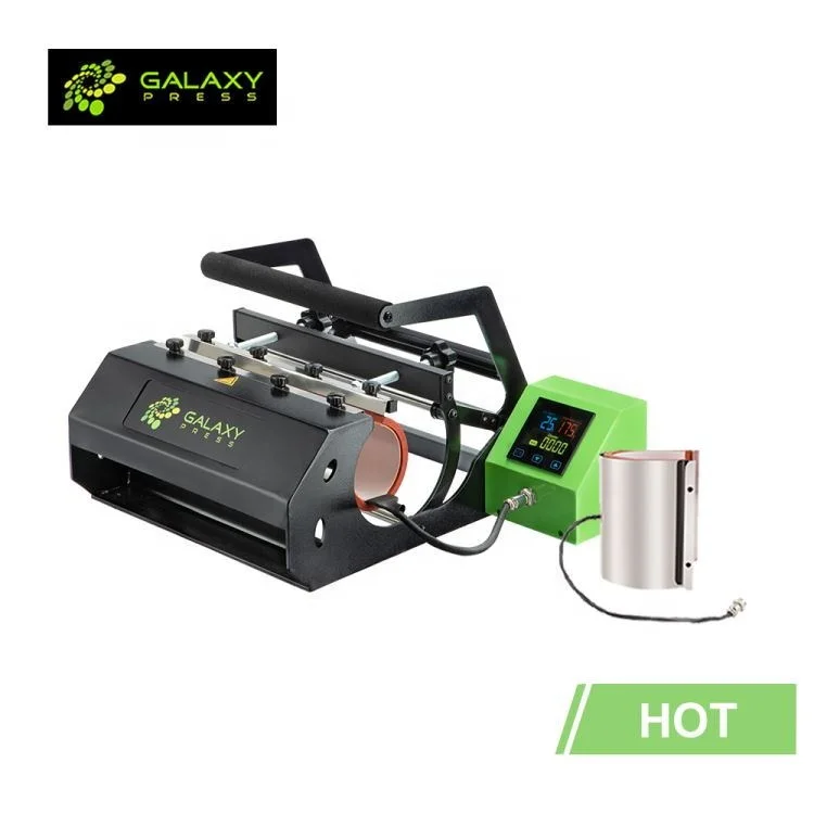 Newest GalaxyPress Mug Press Machine GS-205B Plus Heat press Mug for Blank Skinny Tumblers Full Printing