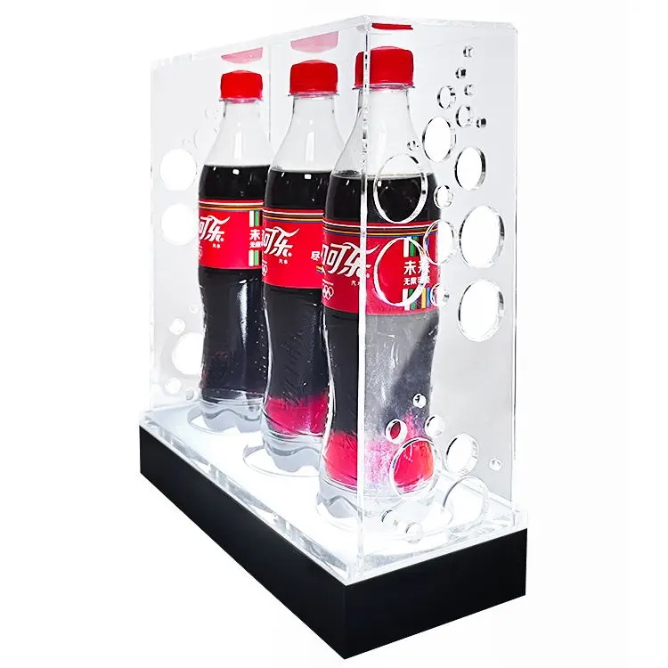 2020 Creative Free Portable Standing Table Top Acrylic Wine Rack Advertising Table Stands