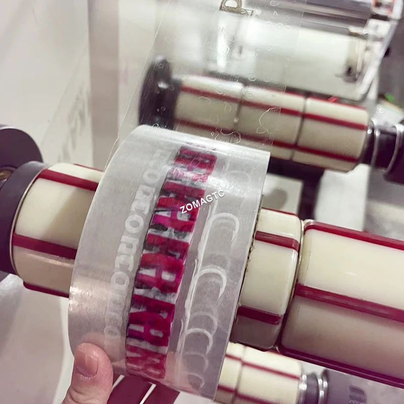 Fully Automatic Bopp Tape Slitting Machine 3 Colors Scotch Gum Adhesive Tape Printing Machine