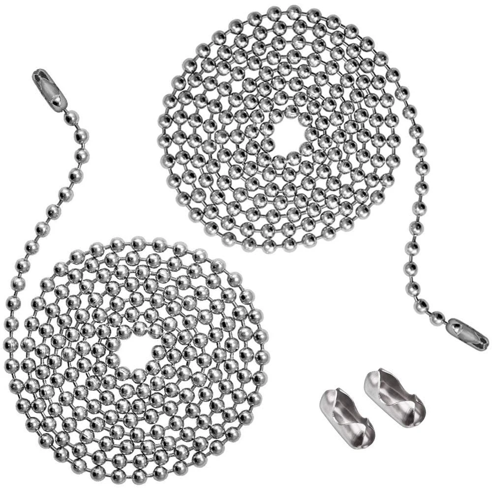 Customizable stainless steel ball chain necklace 10 mm 2.4mm ball  chain stainless steel ball chain two color