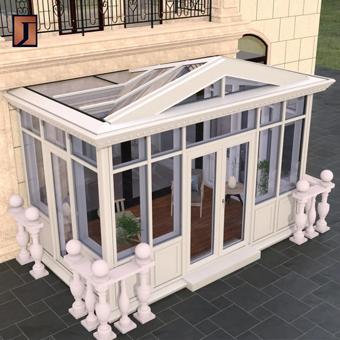 Joyfident sunrooms glass houses prefabricated commercial solarium outdoor aluminum sunroom sunroom outdoor