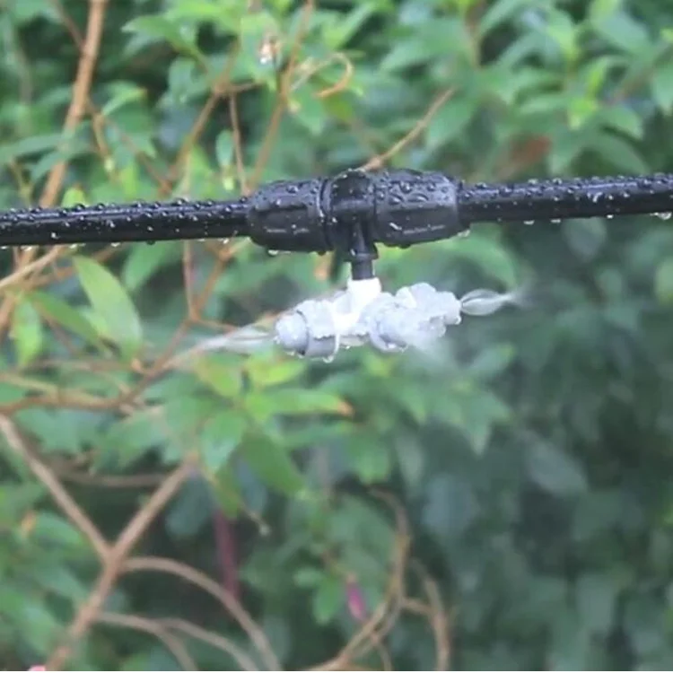 Hot Selling Greenhouse Micro Sprinkler 360 Degree Spraying 4 Outlets Cross Design Misting Sprinkler Nozzle