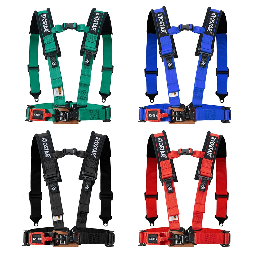 KYOSTAR 2' with Ultra Soft Heavy Duty Shoulder Pads Fashion 4 Points Racing Safety Harness car seat belts racing belt
