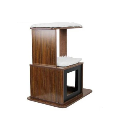 High Quality Custom Luxury Natural Wooden Cat Tree House