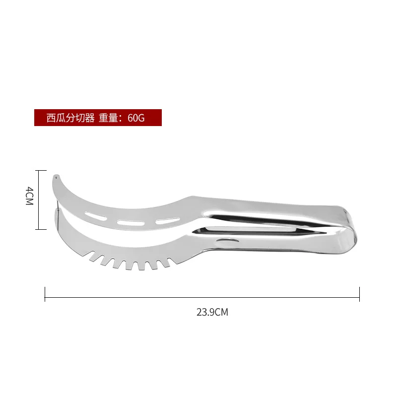 High quality Kitchen Household Stainless Steel Fruit Dicer Handheld Vegetable and Watermelon Cutter with Handle Metal Tools