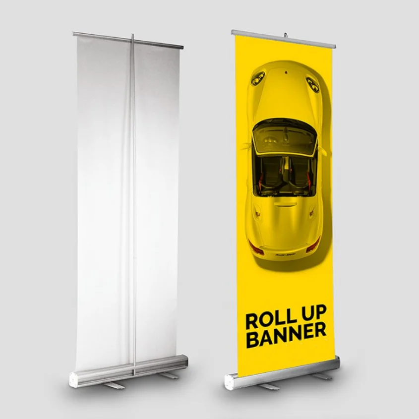 Economic Roll Up Banner Custom Design Aluminum roll up banner stand pull up banner