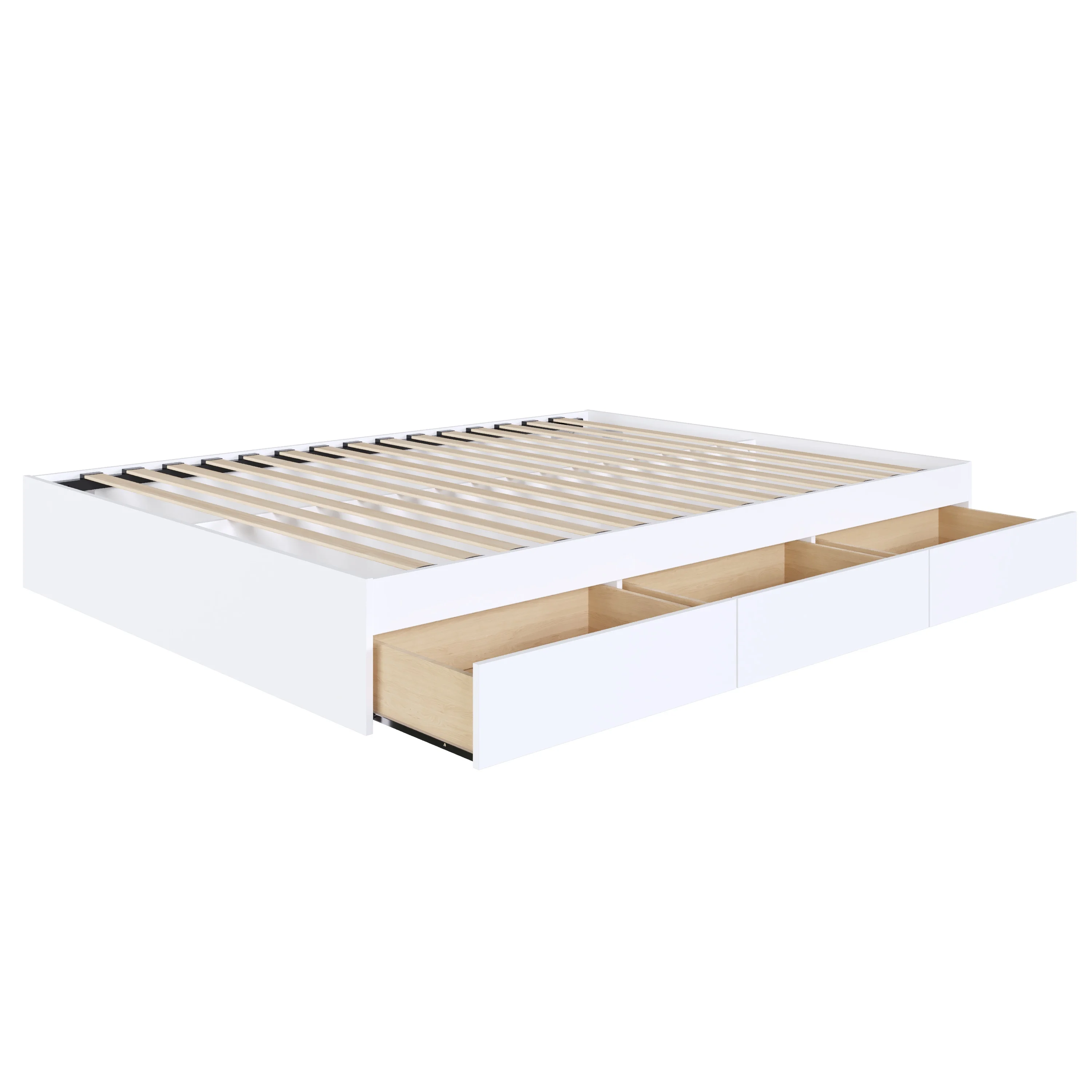 Горячая Продажа Мебель Queen Size хранение деревянный каркас кровати с 3