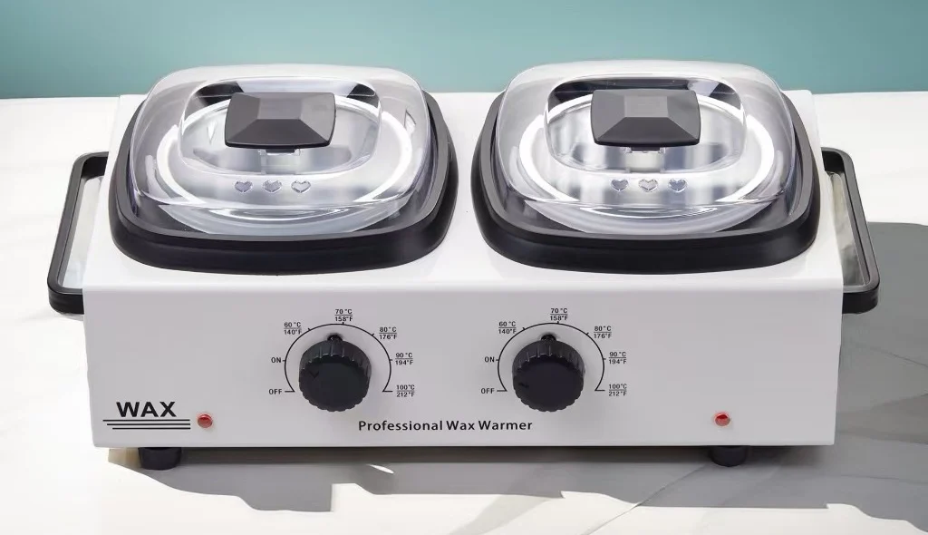 factory manufacturer metal paraffin wax warmer double pot hair removal wax bean heating machine for oem service