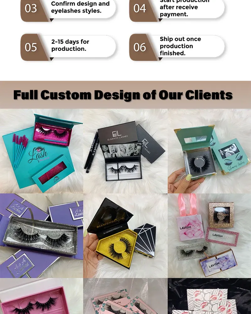 New Style Color Strip Lashes And Unique Custom Packaging Box Products China False Eyelashes Colorful