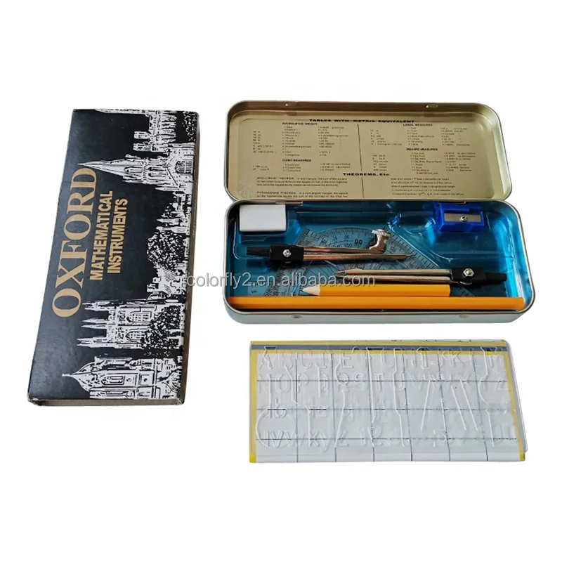 2022 new Custom Stationery Boxes School Geometry Math Set School Geometry Math Set