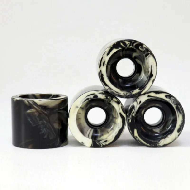 JIESEN OEM ODM 100A Polyurethane Skateboard Longboard Wheels 53 54 55mm Mixed Color Custom Cruiser Skateboard Roller Wheel