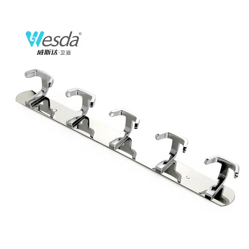 Частный бренд Wesda угловая стойка с двумя металлическими крючками из нержавеющей стали для гостиной