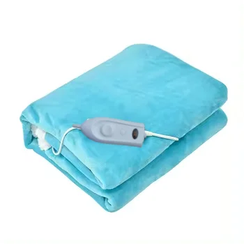 2024 электрическое одеяло 3 тепловых установки 2 ч автоматический таймер фланелевый флис перегрев производства 100 Вт