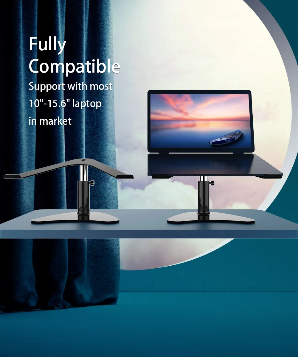 Height adjustable desktop laptop tablet stand notebook stand holder