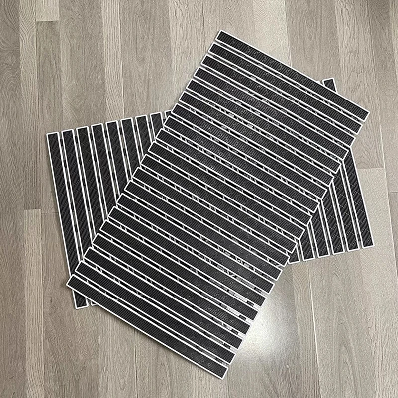 Jiahe Colorful Bathtub Mat Slatted Duckboard Design with Suction Cups for Bathroom  Kitchen